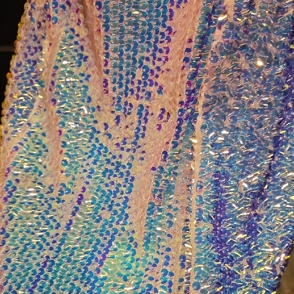NWT Fashion Nova Iridescent Sequin Dress - Picture 5 of 7